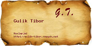 Gulik Tibor névjegykártya