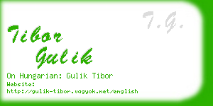 tibor gulik business card